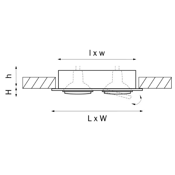 Встраиваемый светильник Lightstar Singo 011602