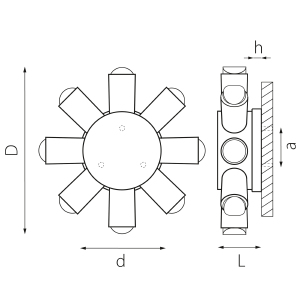 Уличный настенный светильник Lightstar Dito 380683