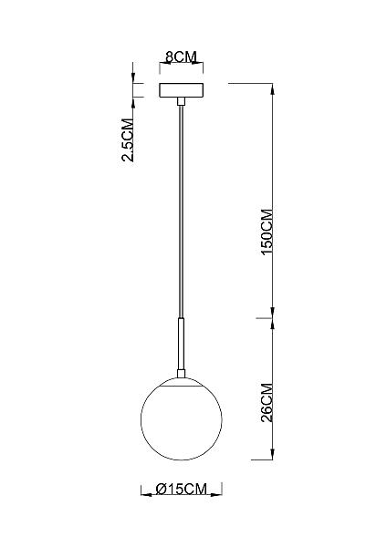 Светильник подвесной Arte Lamp Volare A1565SP-1BK