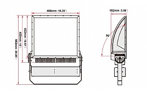 Прожектор уличный Светон CB-C0304125 Галеон 2-300-К50-П/КС/ПР-4К80-Л65