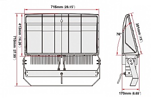 Прожектор уличный Светон CB-C0308125 Галеон 3-500-К65-П/КС/ПР-4К80-Л65