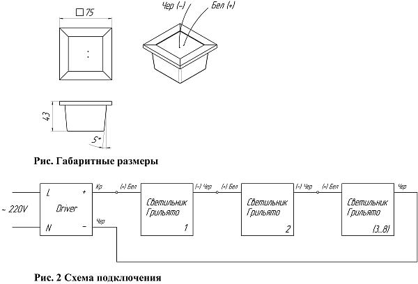 Светильник потолочный Светон CB-C0909055FRLS Бординг 15-5-Д-120-0/ПЛ/0-4К80-В40 FRLS без БП