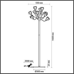 Торшер Odeon Light Gardi 5090/12F