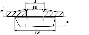 Встраиваемый светильник Lightstar Flutto 006430