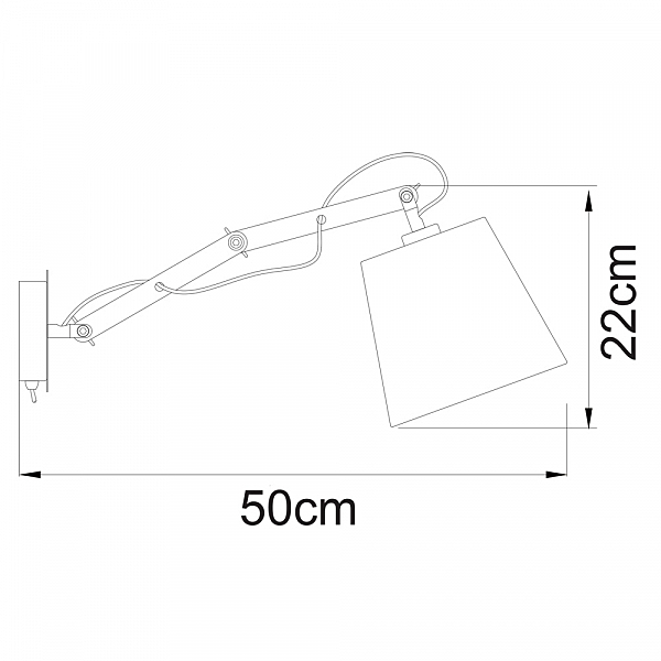 Бра Arte Lamp PINOCCIO A5700AP-1BK