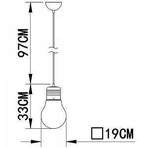 Светильник лампочка Ильича Edison A1402SP-1SS Arte Lamp