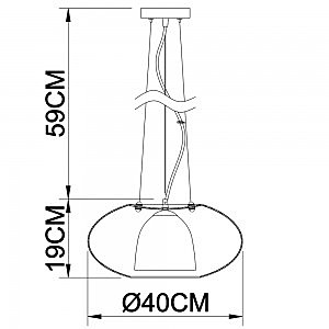 Светильник подвесной Arte Lamp UFO A1260SP-1SS