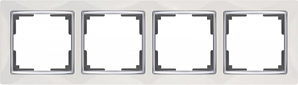 Рамка Werkel Snabb WL03-Frame-04-white /Рамка на 4 поста (белый)