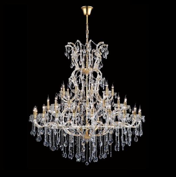 Подвесная хрустальная люстра Hollywood Crystal Lux HOLLYWOOD SP53 GOLD