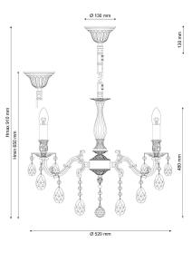 Подвесная люстра Lucia Tucci Firenze FIRENZE 141.5 antique