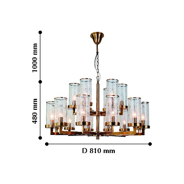 Люстра многоярусная Assembly 2060-18P Favourite