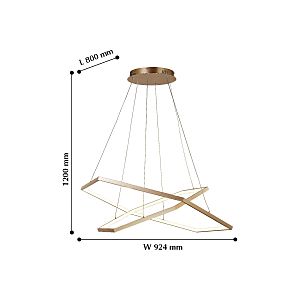 Подвесная светодиодная люстра Hexagon Favourite 2103-14P