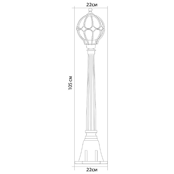 Уличный наземный светильник Feron Версаль 11375
