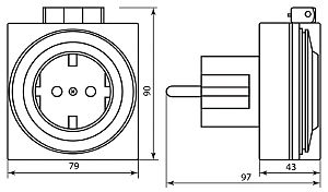 Розетка Feron TM31 23204