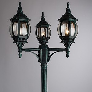 Столб фонарный уличный Arte Lamp ATLANTA A1047PA-3BG