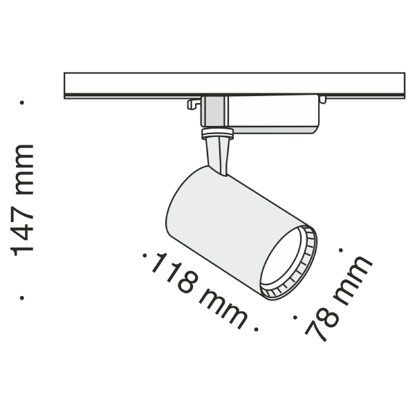 Трековый светильник Maytoni Vuoro TR003-1-12W3K-B