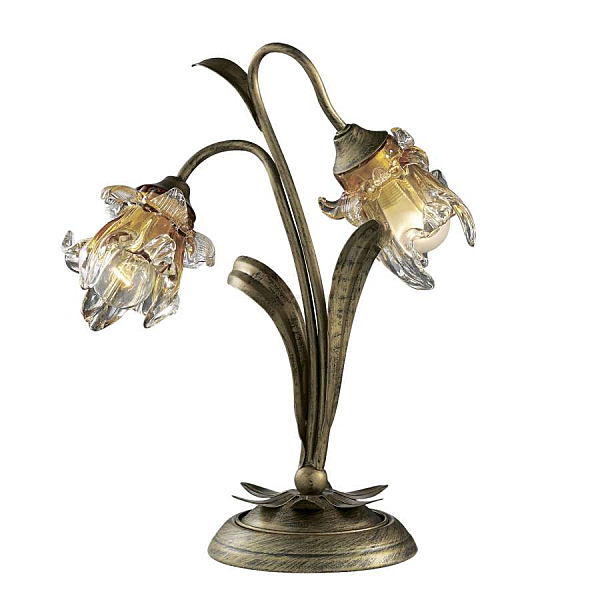 Настольная лампа с цветочками Berto 2126/2T Odeon Light