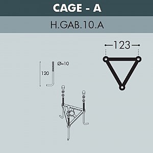 Уличный наземный светильник Fumagalli Cefa U23.163.000.WYF1R