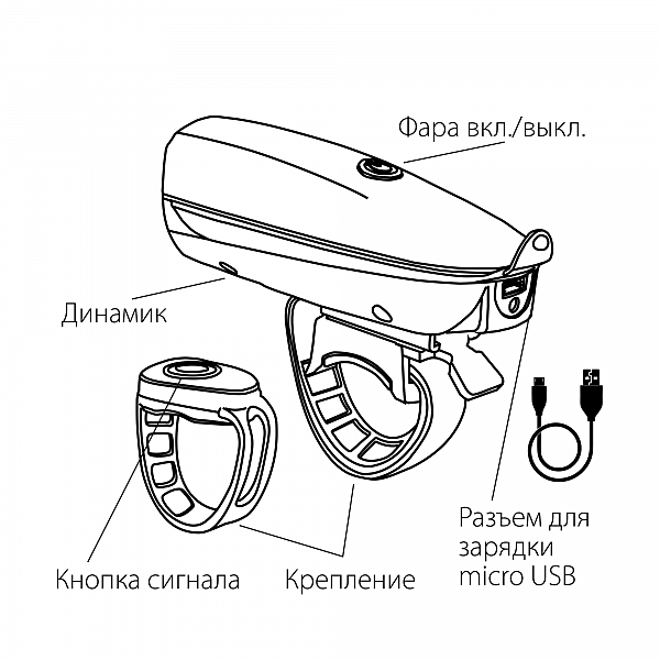 Фонарик Elektrostandard Speaker Велофонарь Speaker FL30
