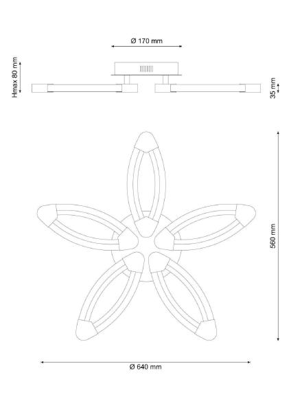 Потолочная светодиодная люстра Modena Lucia Tucci MODENA 183.5 LED