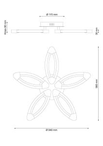 Потолочная светодиодная люстра Modena Lucia Tucci MODENA 183.5 LED