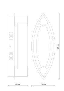 Настенное бра Lucia Tucci Modena MODENA W172.1 Small LED320