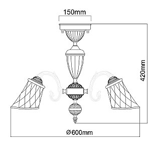 Потолочная люстра MW Light Ариадна 450019105