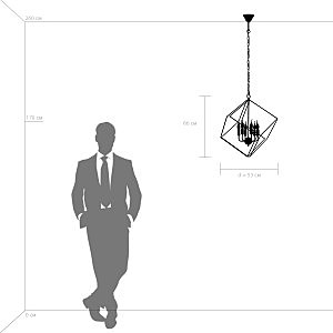 Подвесная люстра Lightstar Gabbia 732367