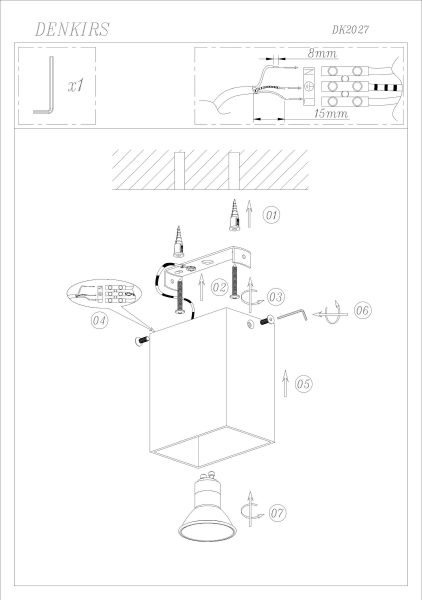 Накладной светильник Denkirs DK2027-WH