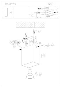 Накладной светильник Denkirs DK2027-WH