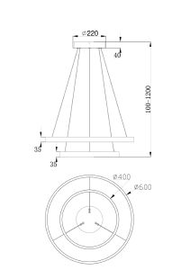 Подвесная люстра Maytoni Rim MOD058PL-L55B4K