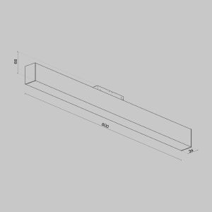 Трековый светильник Maytoni Basis S35 TR012-2-20W4K-B