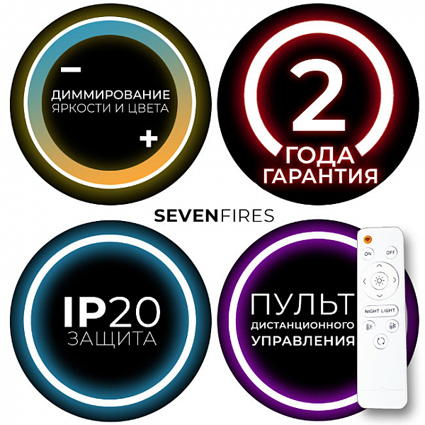 Настенно потолочный светильник Seven Fires Эйри 45100.35.30.77