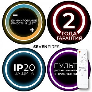 Настенно потолочный светильник Seven Fires Эйри 45100.35.30.77