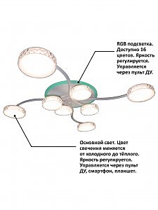 Потолочная светодиодная люстра High-Tech Led Lamps Natali Kovaltseva HIGH-TECH LED LAMPS 82015