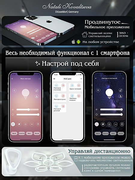 Потолочная светодиодная люстра Innovation Style Natali Kovaltseva INNOVATION STYLE 83002