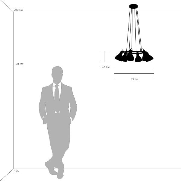 Подвесная люстра Lightstar Acrobata 761164