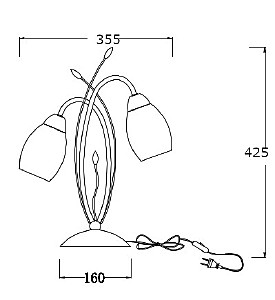 Настольная лампа Escada Bell 10161/T