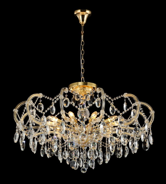 Подвесная люстра Crystal Lux HOLLYWOOD SP-PL10 GOLD D1000