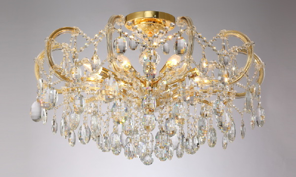 Подвесная люстра Crystal Lux HOLLYWOOD SP-PL8 GOLD D800