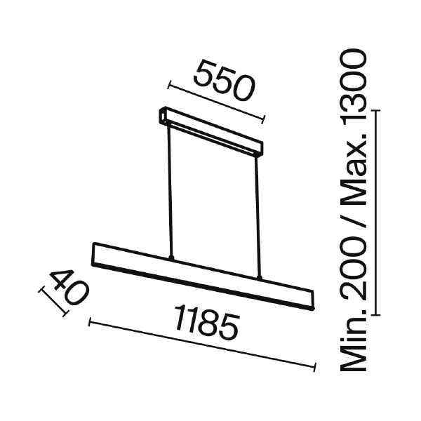 Светильник подвесной Maytoni Step P010PL-L30G3K