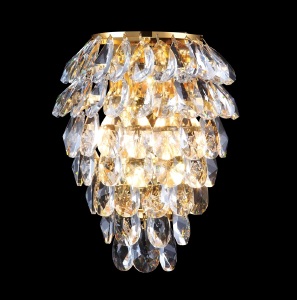 Настенное бра Crystal Lux Charme CHARME AP3 GOLD/TRANSPARENT