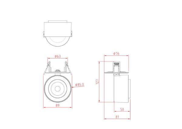 Встраиваемый светильник Maytoni Treo C063CL-L12W3K