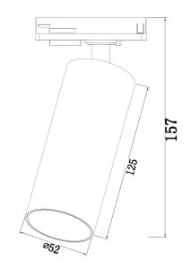 Трековый светильник Maytoni Focus LED Unity TR021-1-12W3K