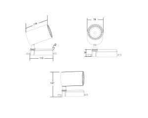 Трековый светильник Maytoni Vuoro Trinity TR029-3-10W4K-W