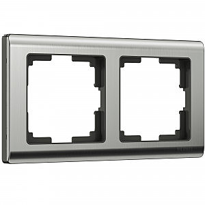 Рамка Werkel W0021602/ Рамка на 2 поста Metallic (глянцевый никель)