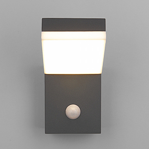 Уличный настенный светильник Elektrostandard Sensor 1541 TECHNO LED с датчиком движения Серый