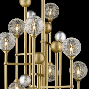 Люстра на штанге Delight Collection Fluxus P68084-12 gold