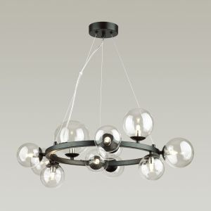 Подвесная люстра Delight Collection Art Deco Bubble OMG1075R black/clear