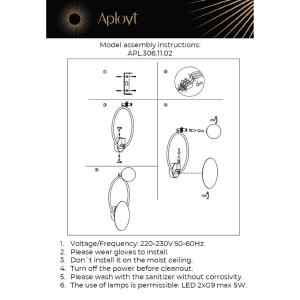 Настенный светильник Aployt Elonora APL.306.11.02